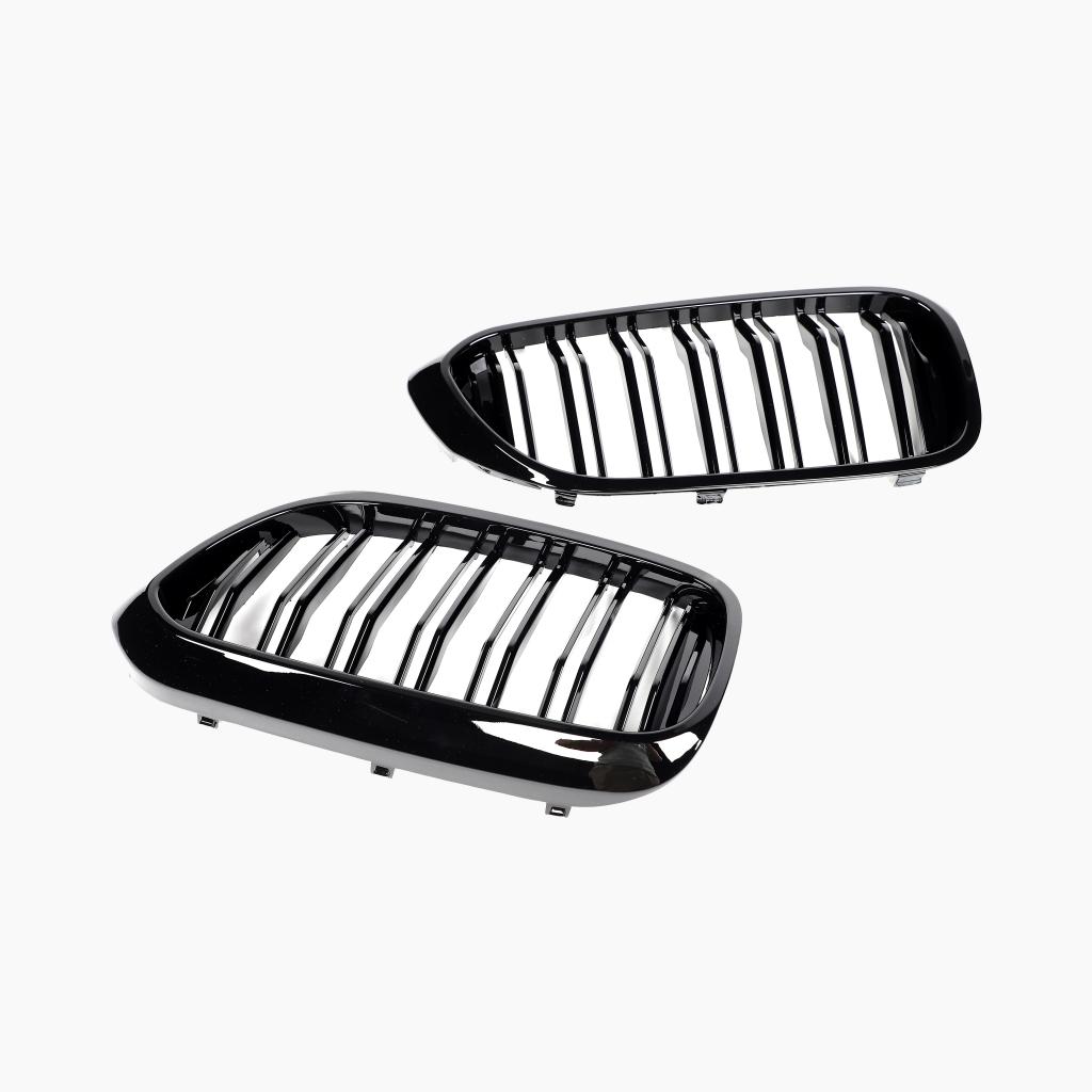 Dual Slat Gloss Black Front Grille for BMW 5 Series G30/G31 Pre-LCI (2017-2020)