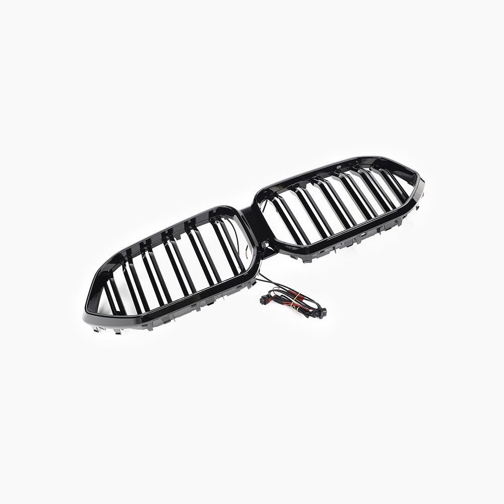 Dual Slat Gloss Black LED Front Grille for BMW X6 G06 Pre-LCI (2019-2023)