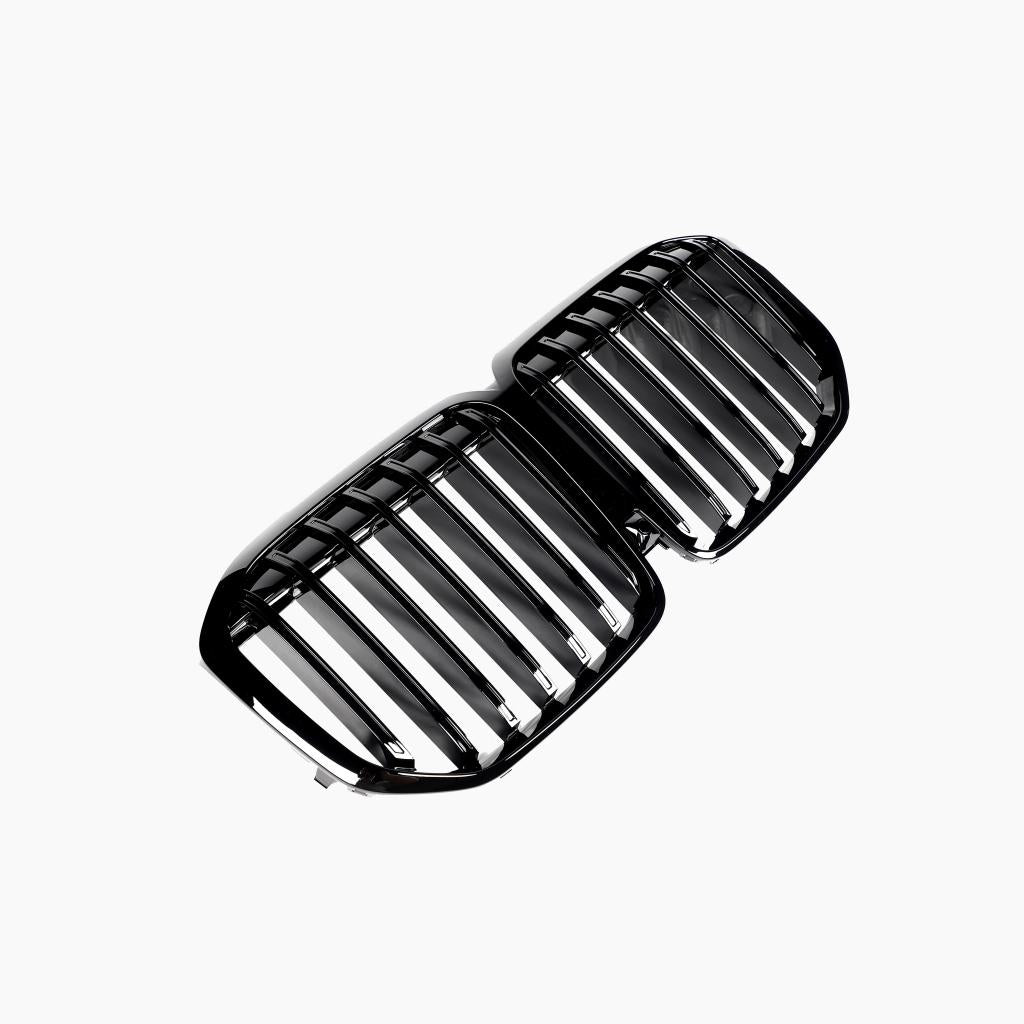 Single Slat Gloss Black Front Grille for BMW X7 G07 LCI (2023+)