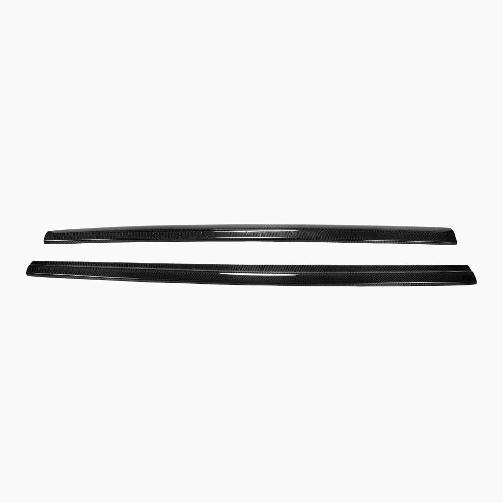 Audi A3 Sline/S3 ST Style Carbon Fiber Side Skirts  - front view