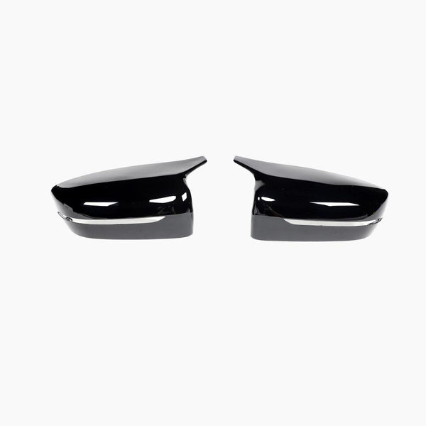 M Style Gloss Black replacement BMW 5 Series G30/G31 Mirror Caps - front view