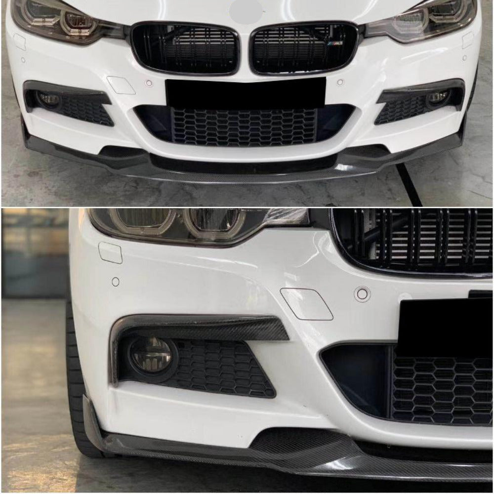 MAD Style Carbon Fiber Front Canards for BMW 3 Series F30 M Sport(2012-2019)